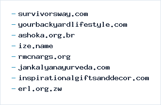 Sample of aged domains currently available for rent